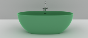 Cadă de baie LUNA 1600/650/500 mm (cu prea plin)