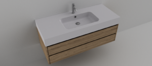 LAVOAR COMPOZIT, MODEL Nova Scatolato 1210x510x125, Pe mobilier, Cuvă stânga