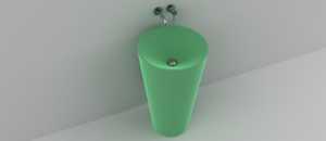 Lavoar compozit, Model Freestanding Round