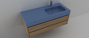 LAVOAR COMPOZIT, MODEL Nova Scatolato 1210x510x125, Pe mobilier, Cuvă dreapta