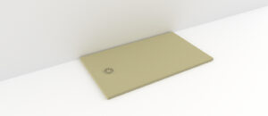 Cădiță de duș din compozit, Model Allegria, cu sifon inclus