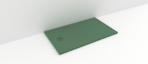 Cădiță de duș din compozit, Model Allegria, cu sifon inclus