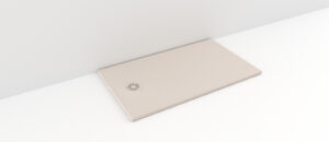 Cădiță de duș din compozit, Model Allegria, cu sifon inclus