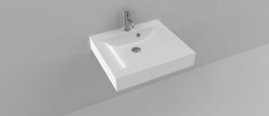 LAVOAR COMPOZIT, Model Wave, Suspendat, CUVĂ CENTRALA 605x534x114