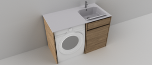 Lavoar compozit, Model Lavanderia, Cuva dreapta