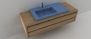 Lavoar compozit, Model Nexo, Incastrat, Cuvă stânga, 960x510x50