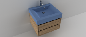 LAVOAR COMPOZIT, Model Wave, Pe mobilier, CUVĂ CENTRALA 605x534x114