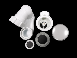 Kit pentru evacuare apa cada de baie  cu sitem click-clack -CROMAT Italia
